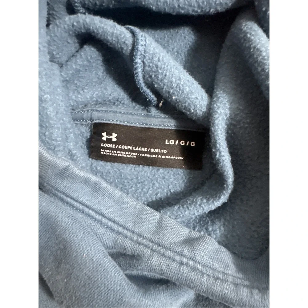 Under Armour Cowl Hoodie Jacket Pull-on Blue Women's Size L Large - Picture 3 of 5